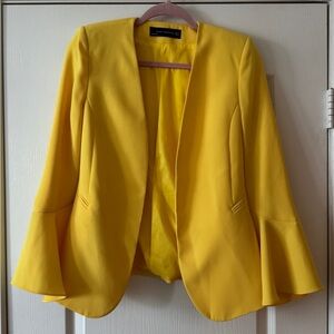 Zara Yellow Blazer Jacket